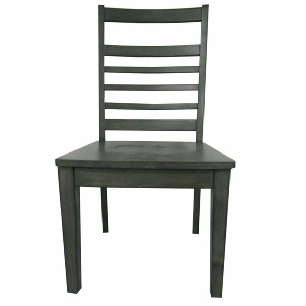 Sunset Trading Shades of Gray Large Wood Dining Chair DLU-EL-C100-2